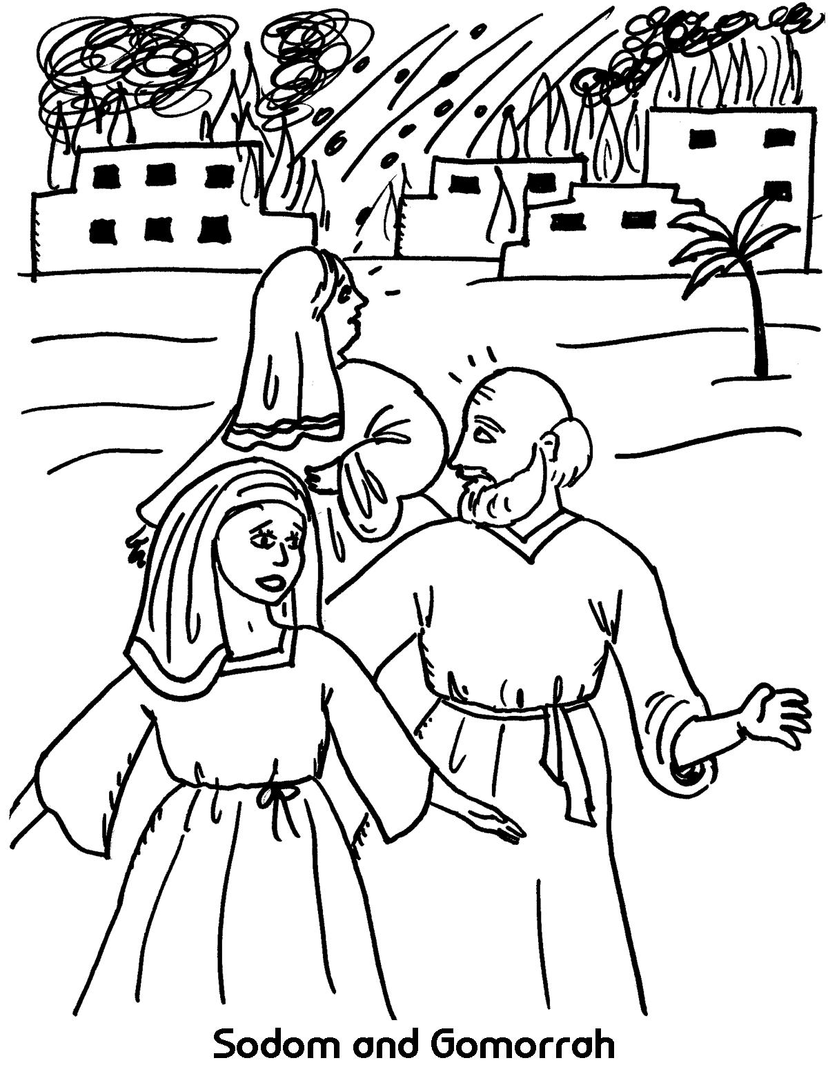 1200x1560 Sodom And Gomorrah Coloring Sheet Wesleyan Kids