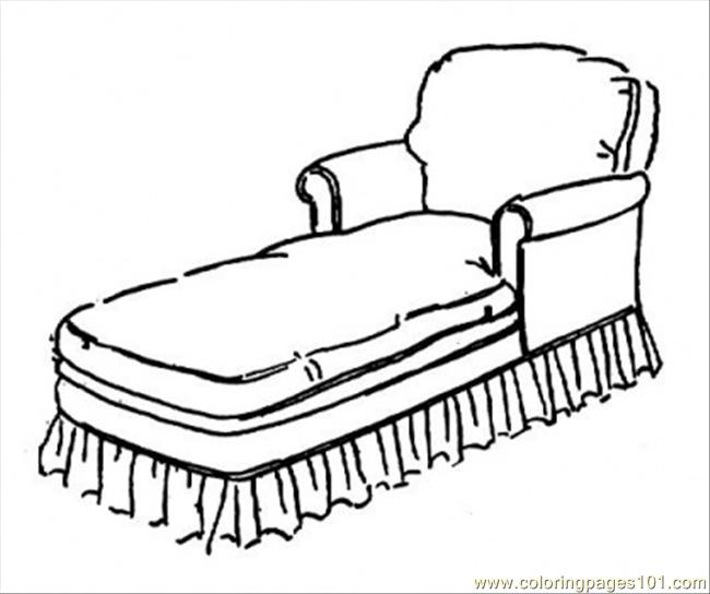 650x544 Little Sofa Coloring Page