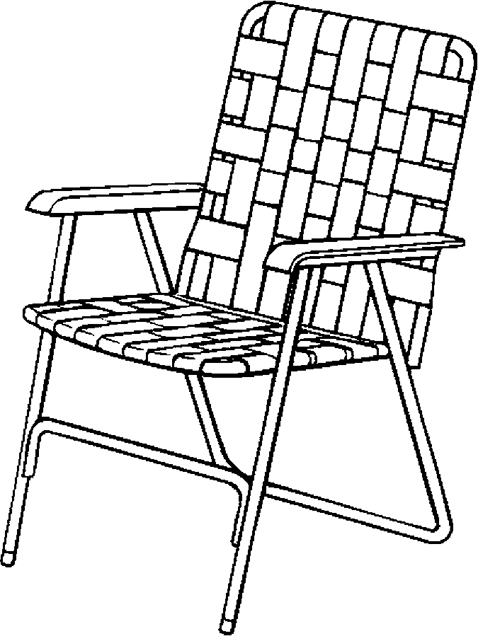 675x899 Lawn Chair Coloring Pages Rubber Iron Chair Furniture