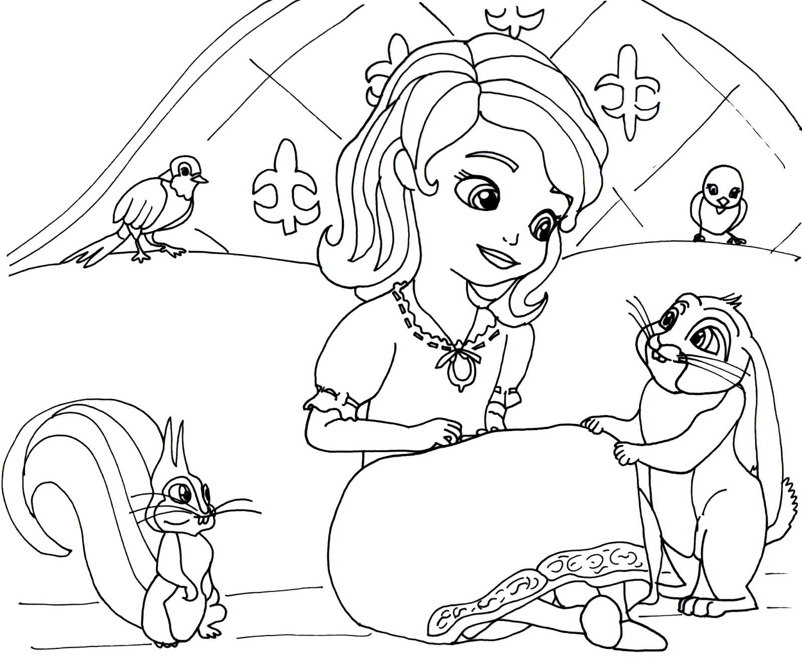 1600x1313 Sophia The First Coloring Pages Sofia To Pri On Free Printable