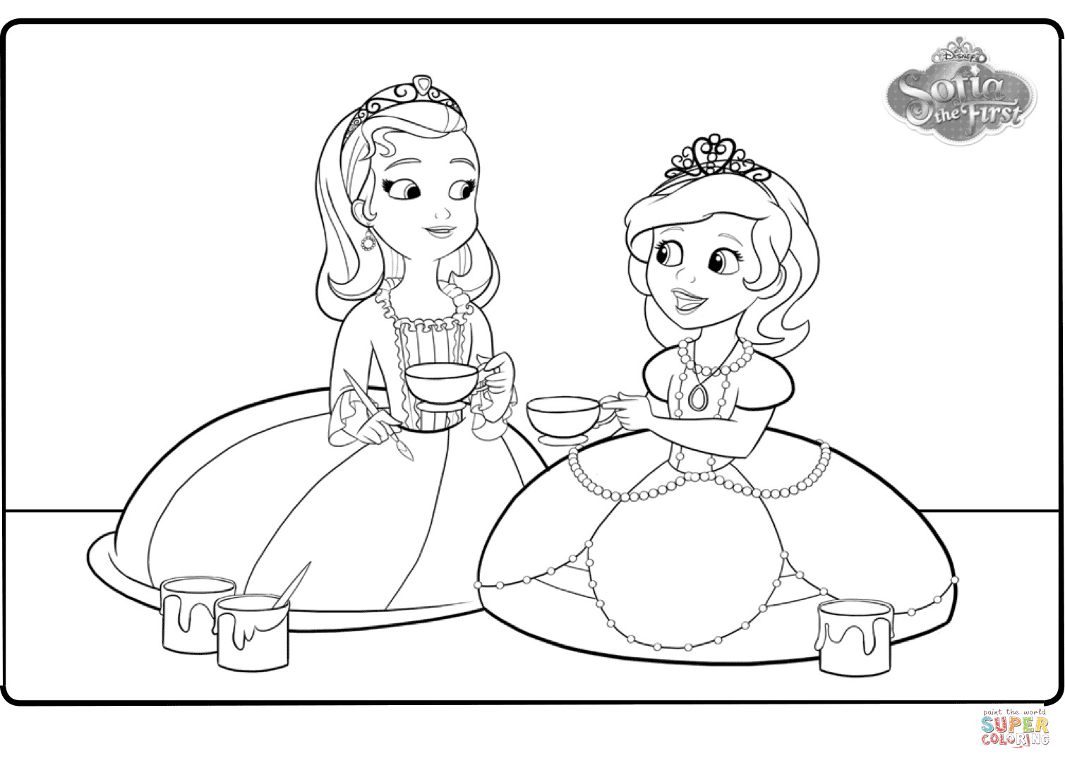 1509x1081 Princess Sofia Coloring Pages With 21 The First Endearing