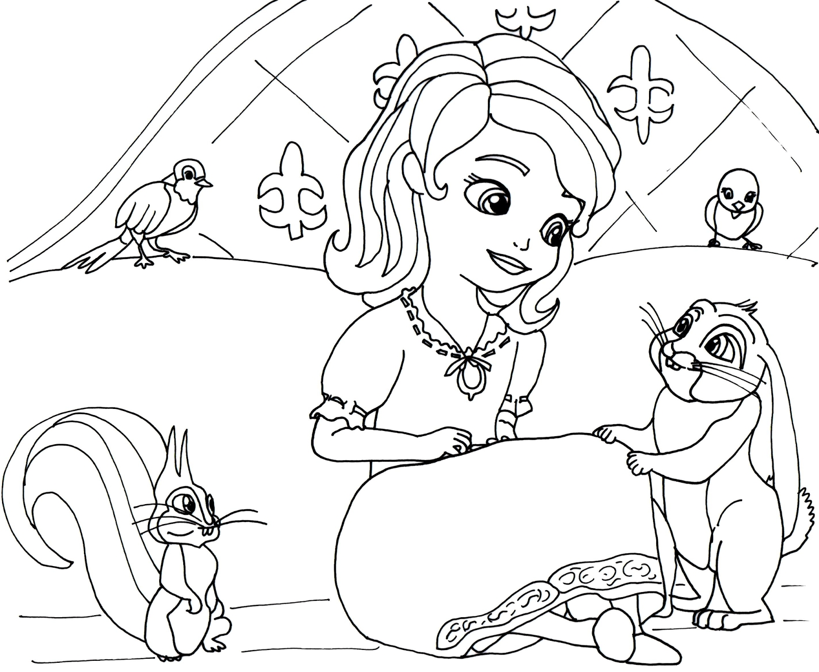 1600x1313 Printable Sofia The First Coloring Pages And Sophia