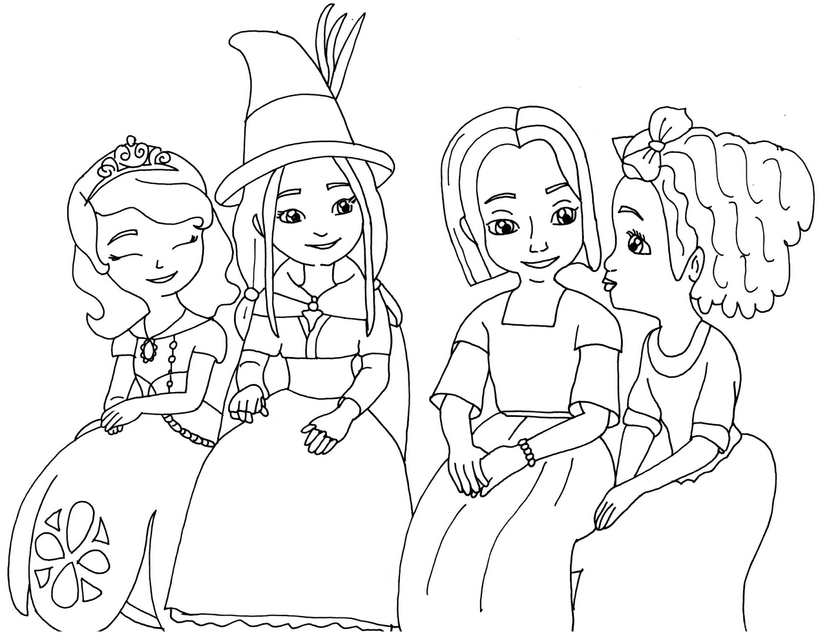 1600x1245 Sofia The First Coloring Pages The Little Witch
