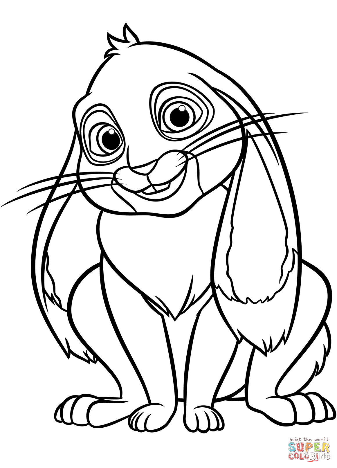 1161x1612 Clover The Rabbit From Sofia The First Coloring Page Free Sofia