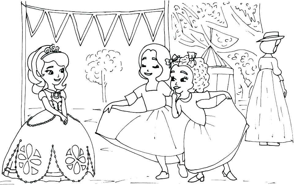 960x604 Sofia The First Coloring Pages Printable Princess The First