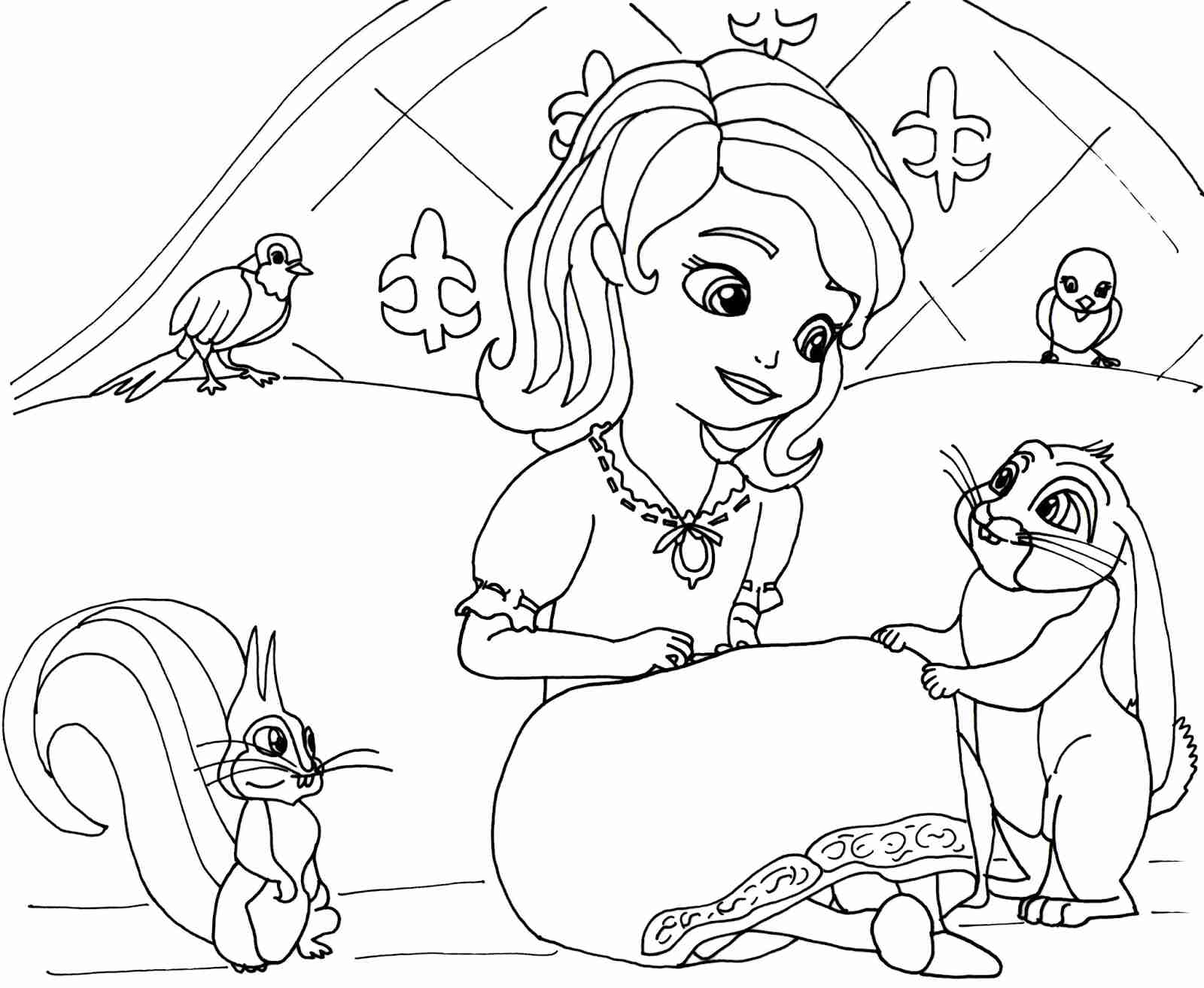 1600x1313 Sofia The First Coloring Pages To Pri On Free Printable Princess