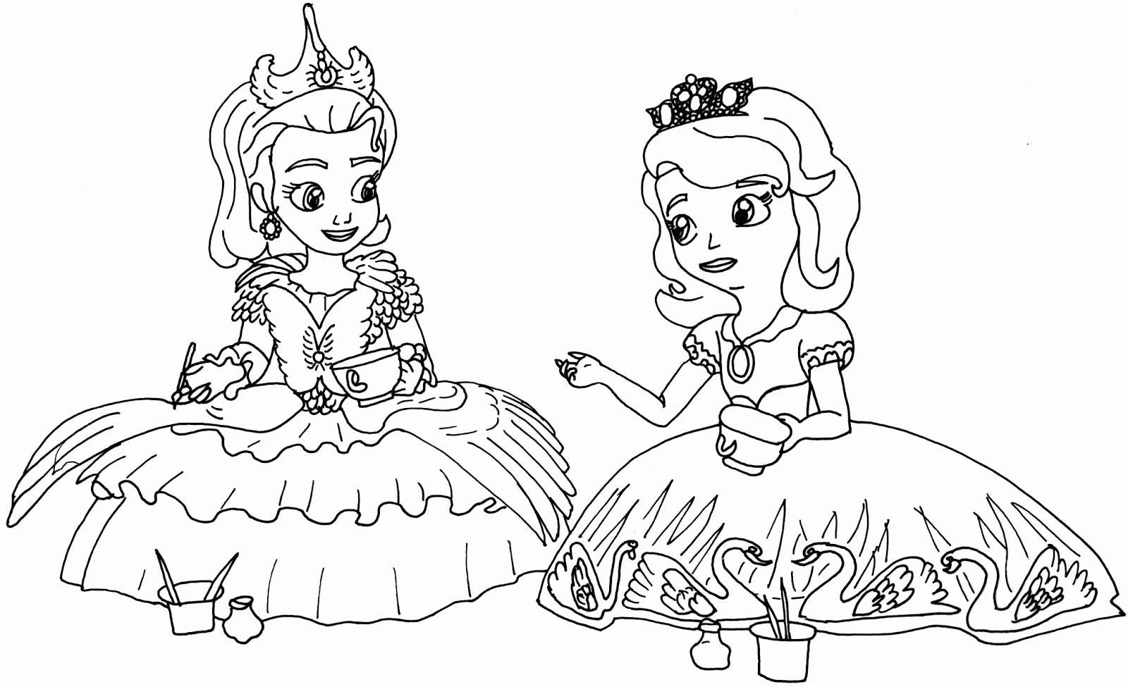1600x975 Free Coloring Pages Sofia First Awesome Princess Sofia
