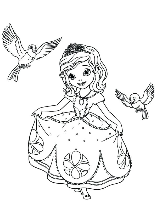 600x776 Sofia The First Coloring Pages Pdf The First Coloring Pages Robin