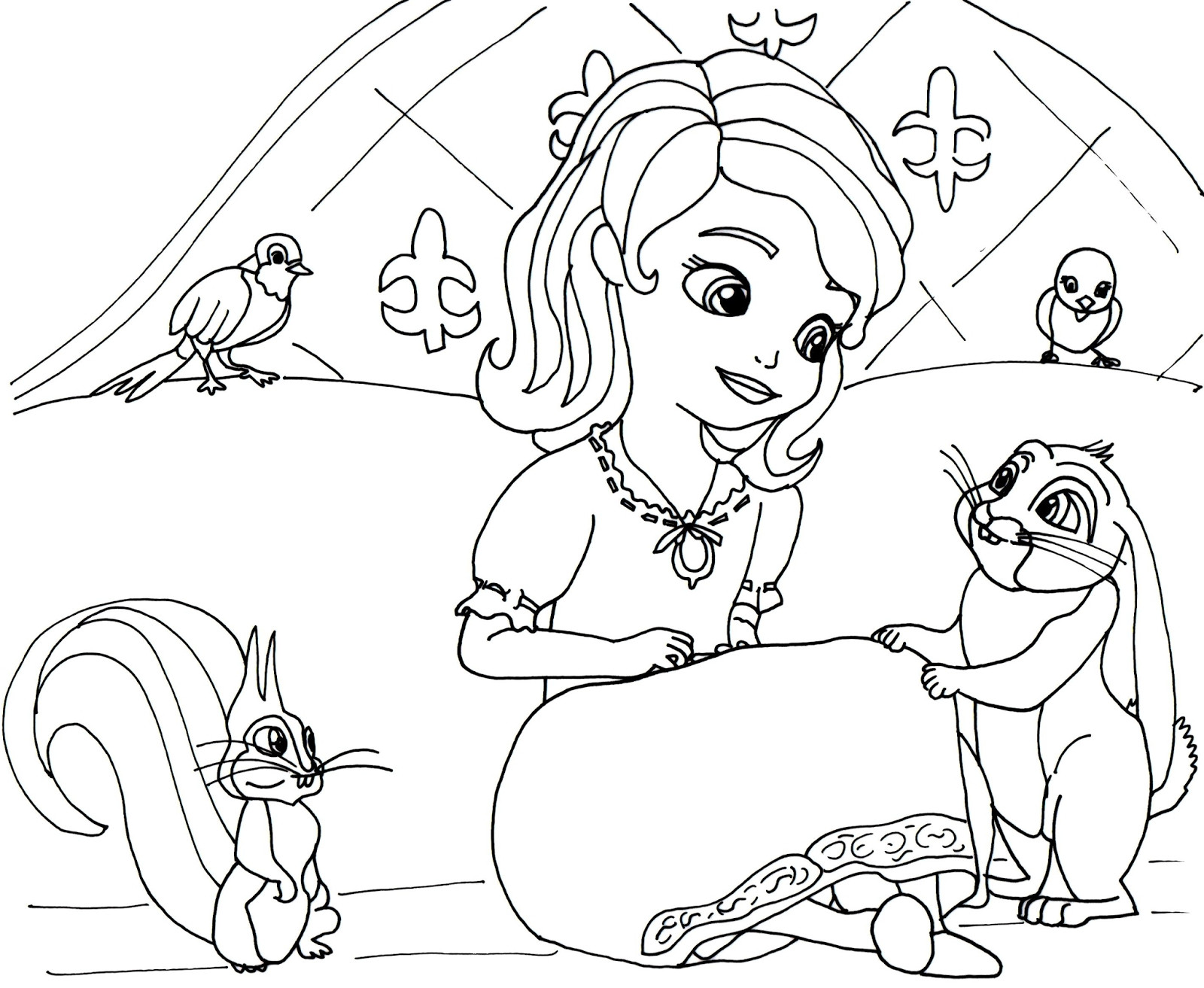 1600x1313 Sophia The First Coloring Page Wagashiya