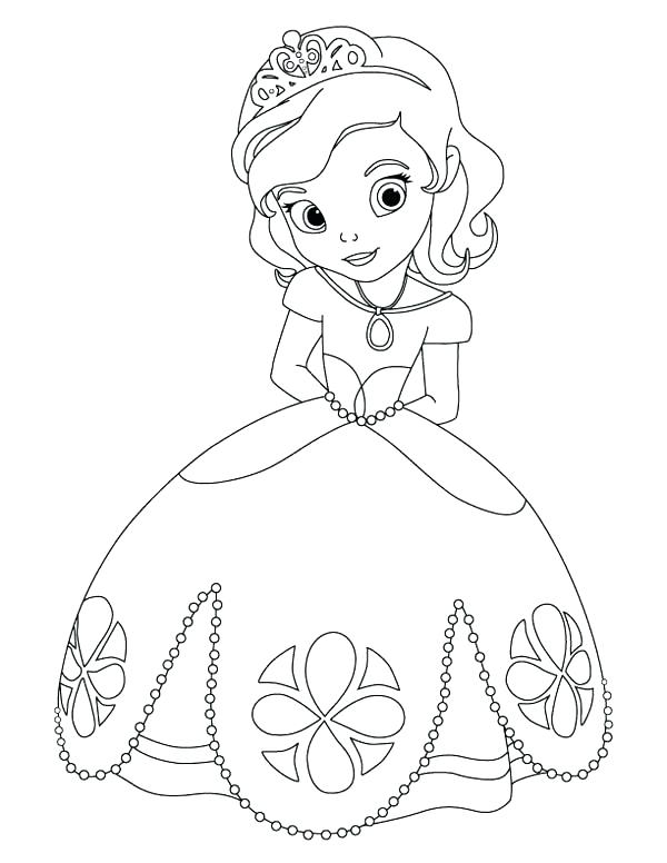 600x776 Coloring Pages Sofia The First