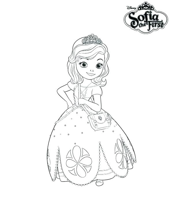600x775 Disney Princess Sofia Colouring Pages The First Coloring Free