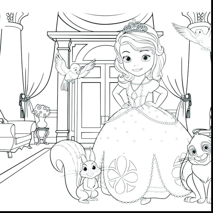 687x687 Princess Sofia Coloring Pages Pdf Princess Sofia Halloween