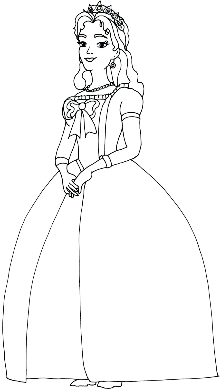 903x1600 Series Princess Amber From Sofia The First Printable Coloring Page