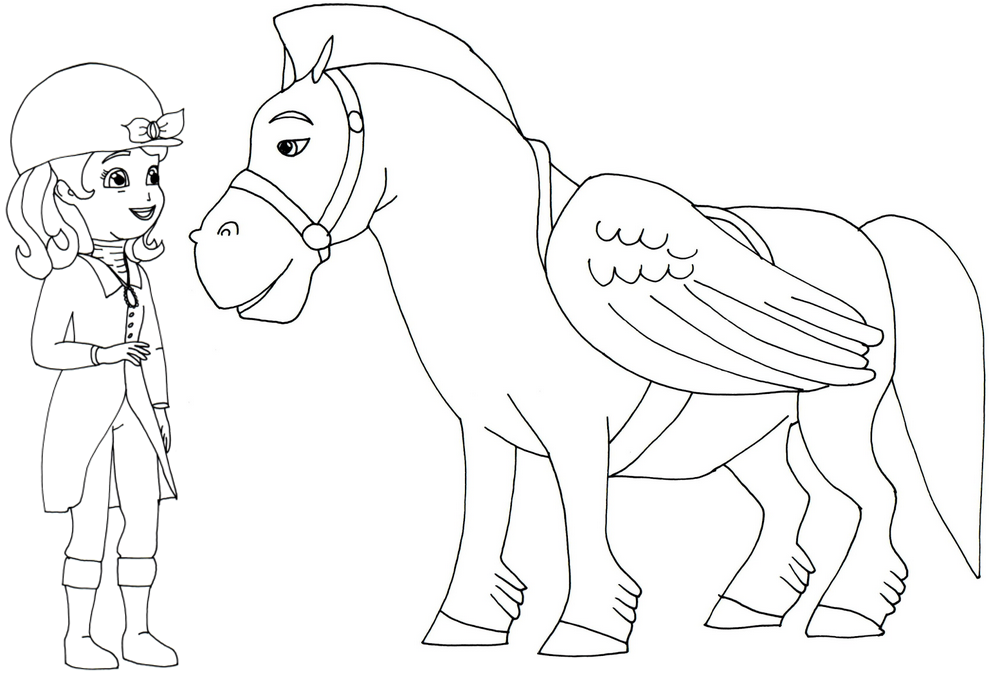 989x673 Sofia The First Printable Coloring Pages