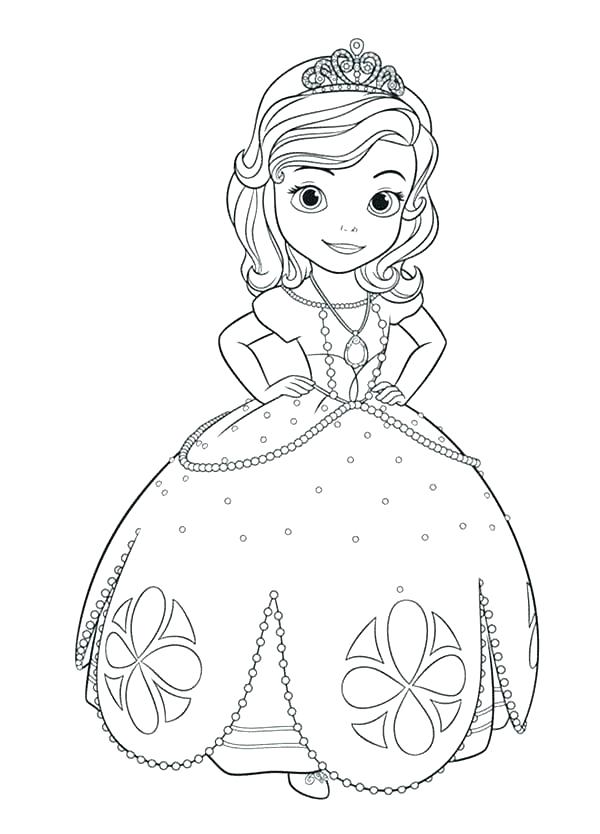 600x834 Sofia The First Coloring Page Coloring Pages The First Coloring