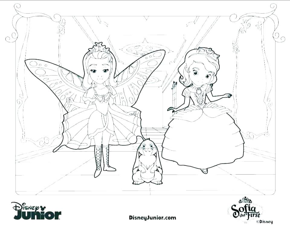 960x745 Sofia The First Coloring Pages Free Princess Coloring Pages High