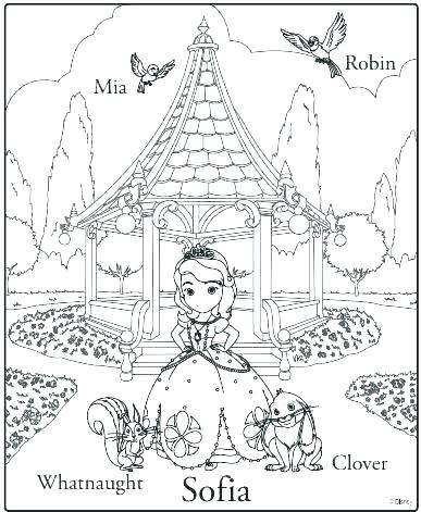387x471 Sofia The First Coloring Pages Printable The First Mermaid