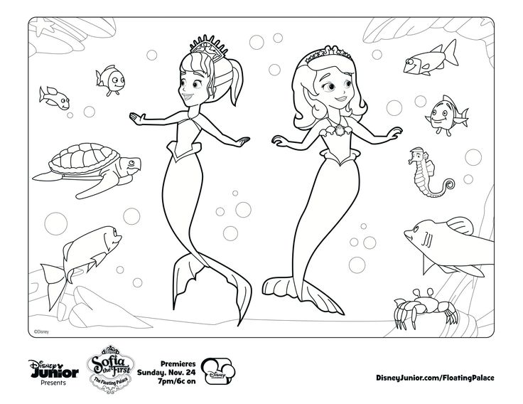 736x568 Princess Sofia Mermaid Coloring Pages