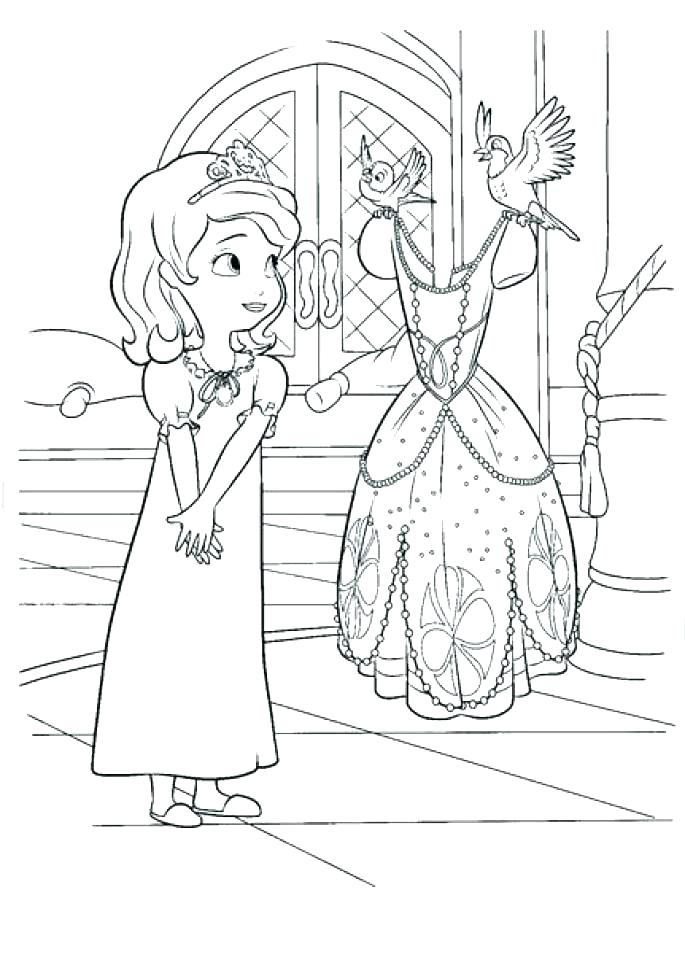 685x960 Princess Sofia Printable Coloring Pages