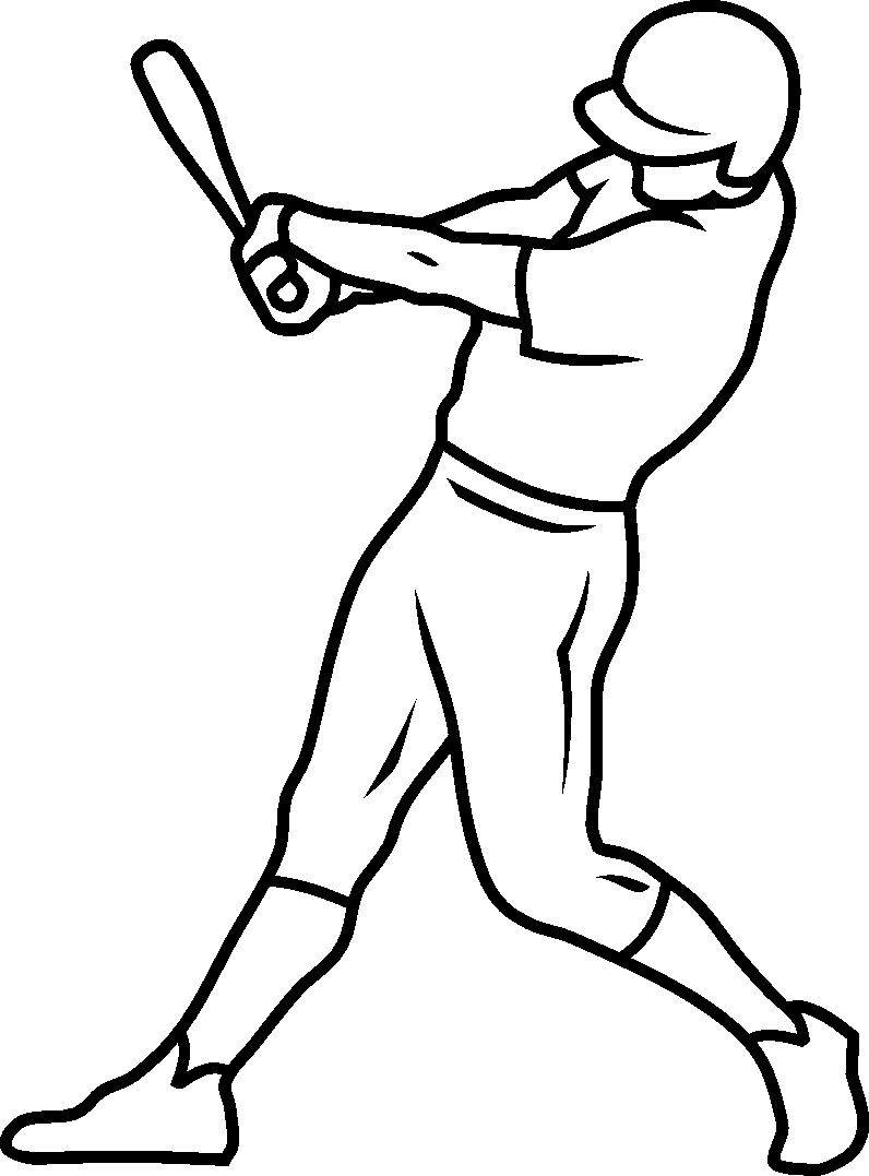796x1077 Softball Coloring Page Awesome Free Printable Baseball Coloring
