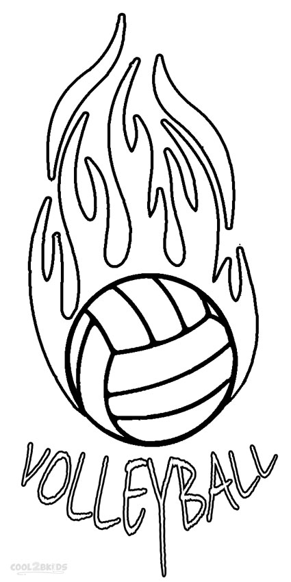 425x850 Printable Volleyball Coloring Pages For Kids Cool2bkids Sports