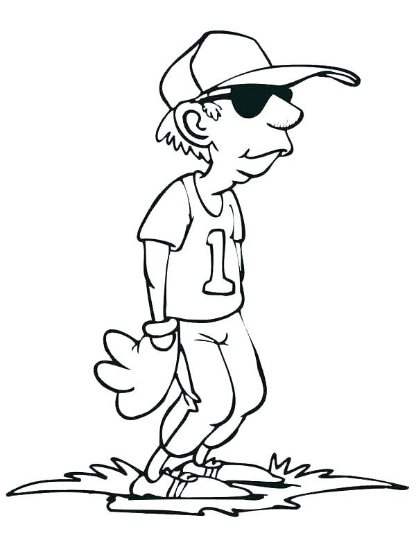 600x776 Softball Coloring Pictures Softball Coloring Page Free Printable
