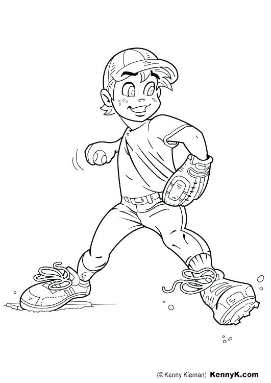 531x750 Baseball Glove Coloring Page Pitcher Coloring Pages Softball