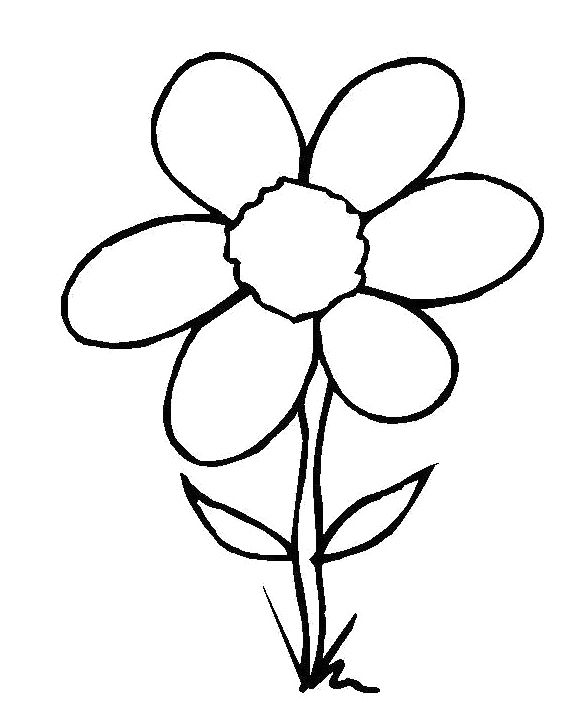580x720 Flower Embedded In The Soil Coloring Page For Kids Action Man