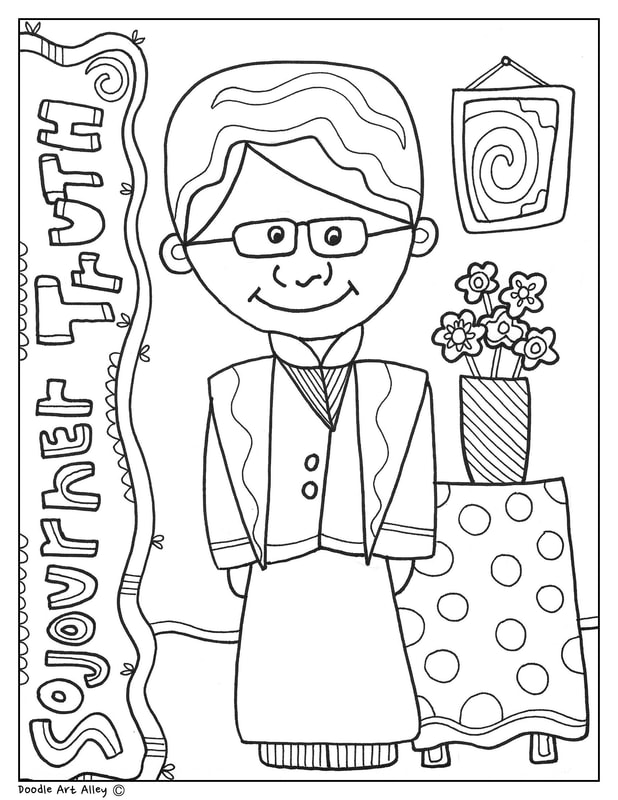 618x800 Sojourner Truth Coloring Pages