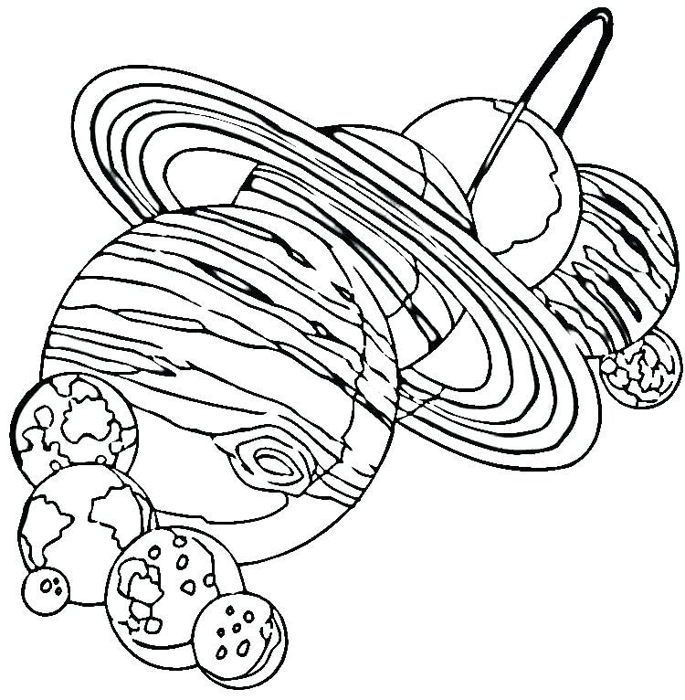 750x766 Solar System Coloring Page Printable Free Pages Astronomy