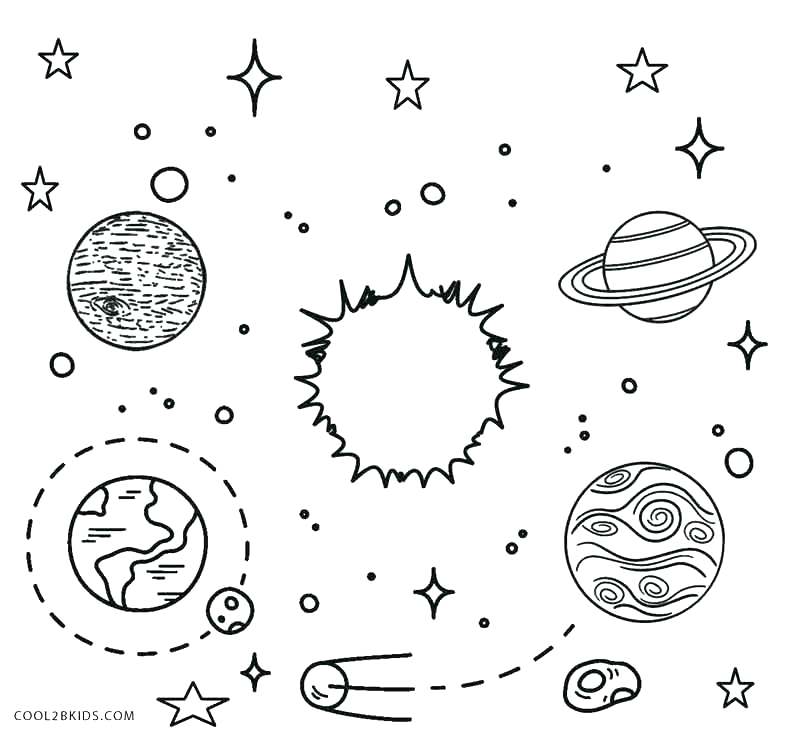 800x737 Solar System Coloring Pages With Printable Solar System Coloring