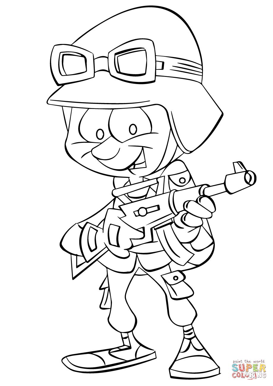 919x1300 Cartoon Infantry Soldier Coloring Page On Soldier Coloring Pages
