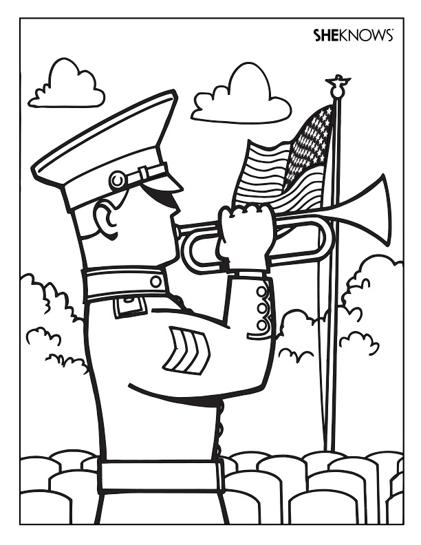 612x792 Soldier Coloring Page