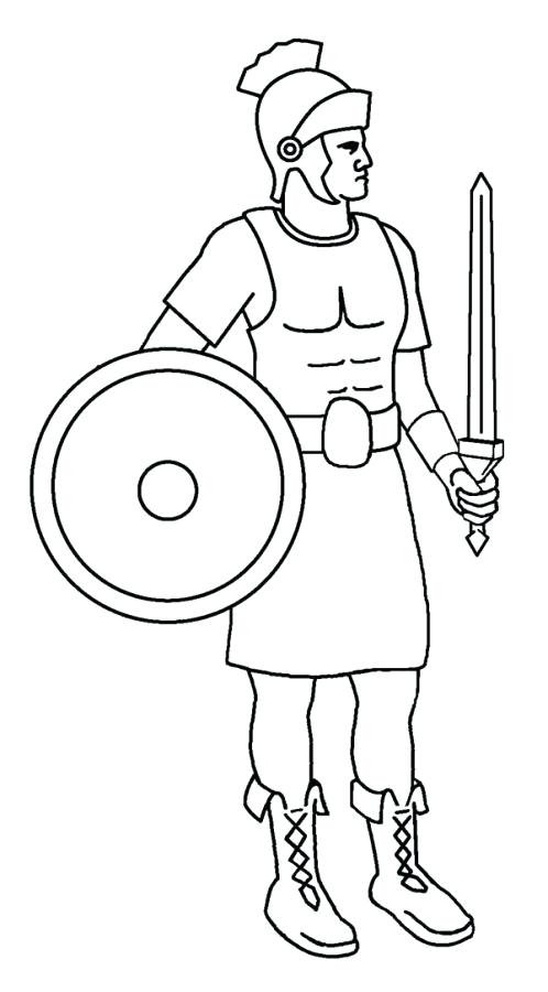 498x900 Soldier Coloring Page A Roman Soldier From Late Ancient Coloring