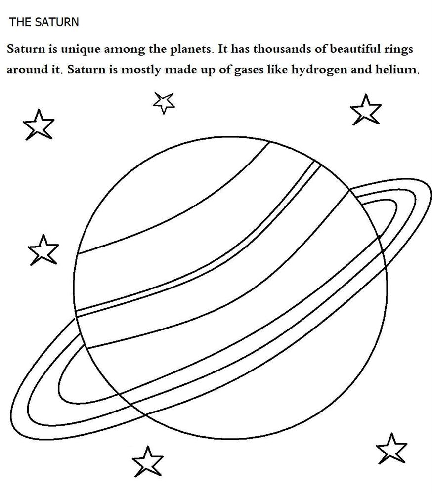 874x1000 Coloring Pages For Kids Planet Saturn Coloring Pages