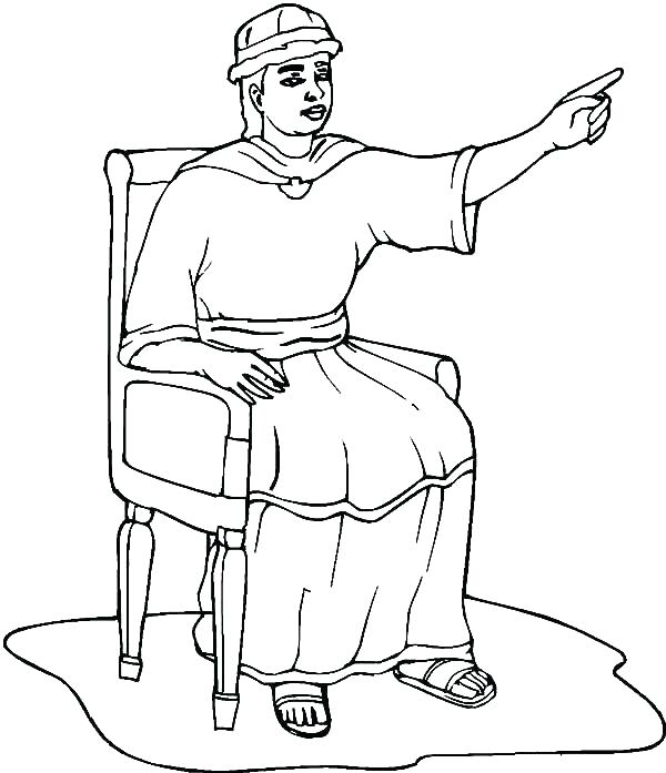 600x697 King Solomon Coloring Pages King Built A Beautiful Temple Fro God