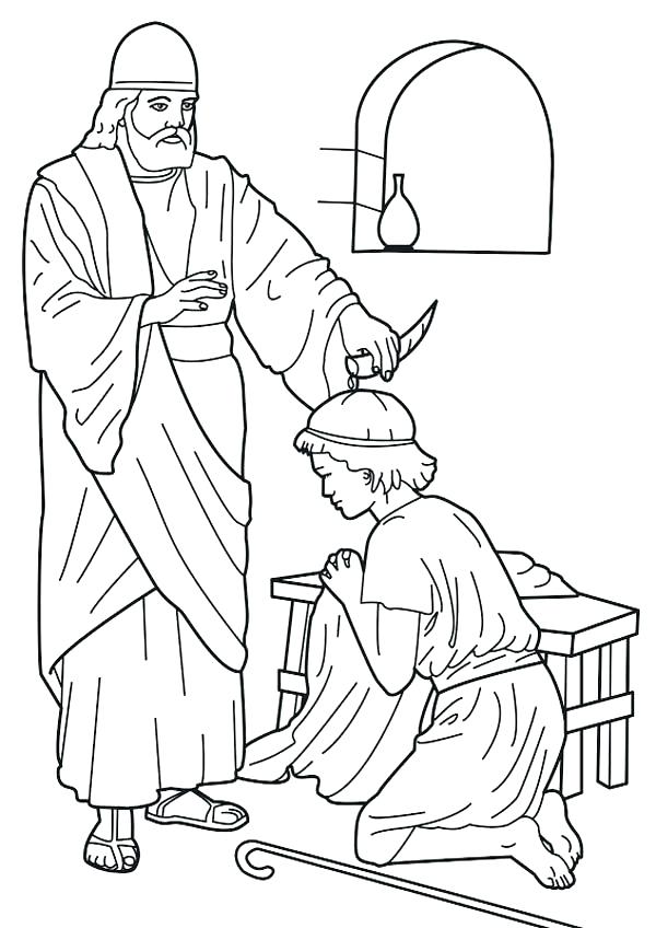 600x848 King Solomon Coloring Pages King Coloring Pages Anoints Coloring