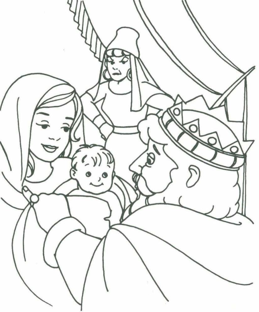 825x994 King Solomon Coloring Pages