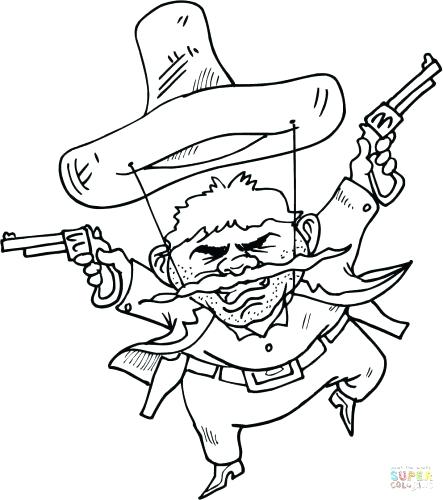 443x500 Sombrero Coloring Page Medium Size Of Sombrero Coloring Page