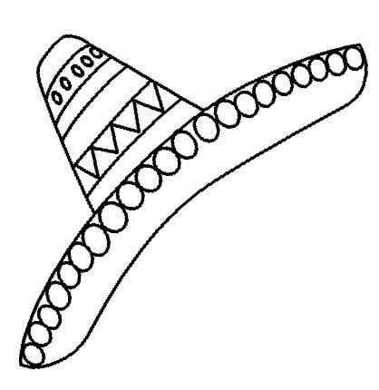 418x430 Sombrero Printable Pattern Abcteach Printable Worksheet Mexico