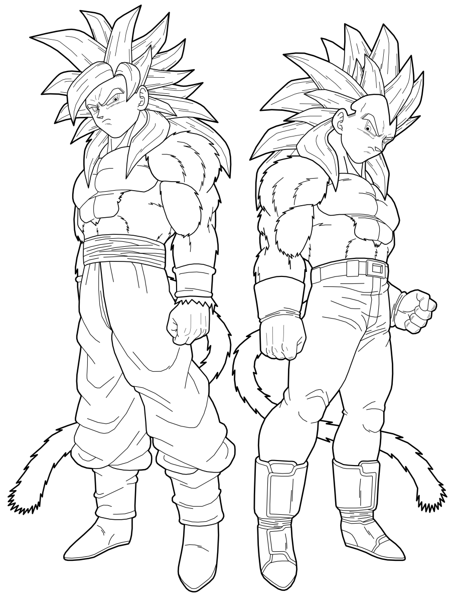 915x1200 Free Printable Dragon Ball Z Coloring Pages For Kids