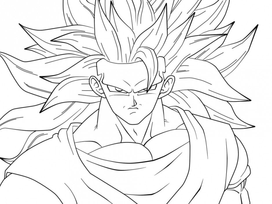 940x705 Goku Coloring Games