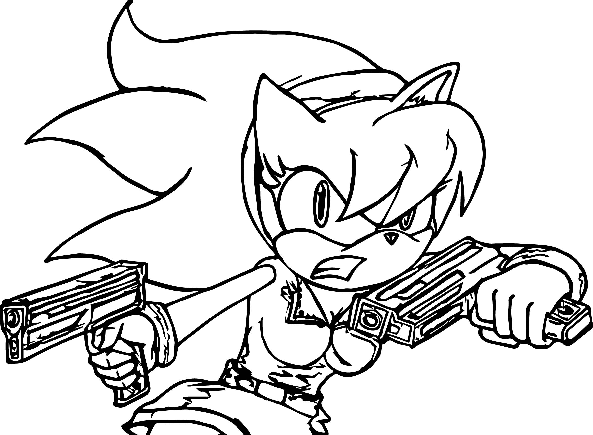 Sonic Amy Coloring Pages