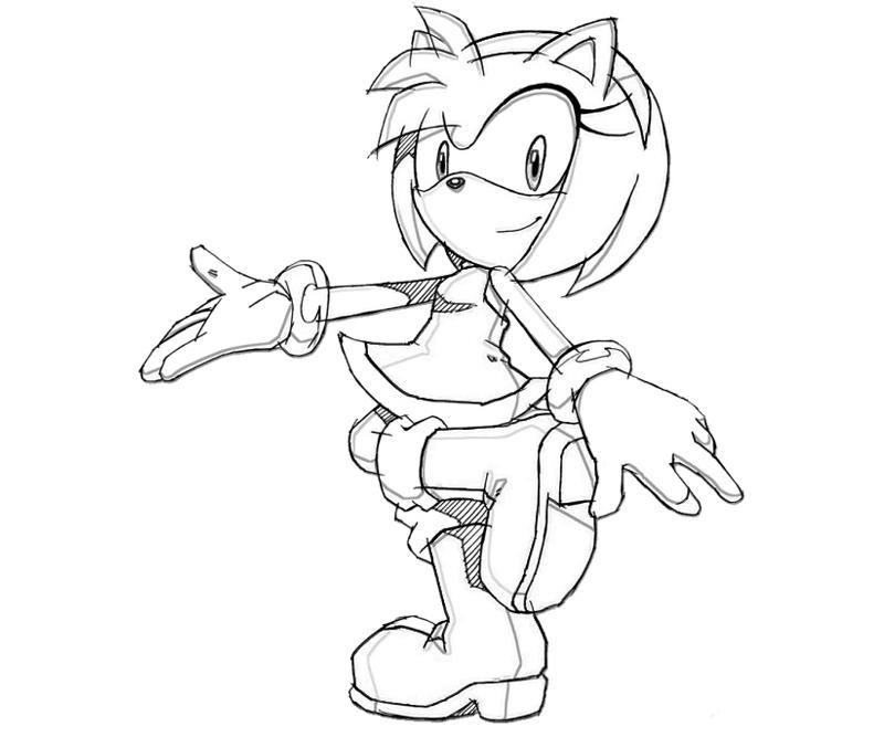 800x667 Sonic Amy Coloring Pages Pictures For Kids
