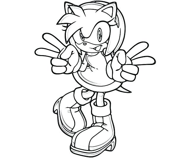 640x533 Amy Coloring Pages Sonic Coloring Pages Also And Sonic Coloring