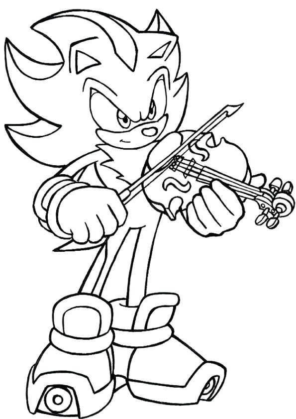 595x842 Super Sonic The Hedgehog Coloring Pages The Sonic Team Coloring