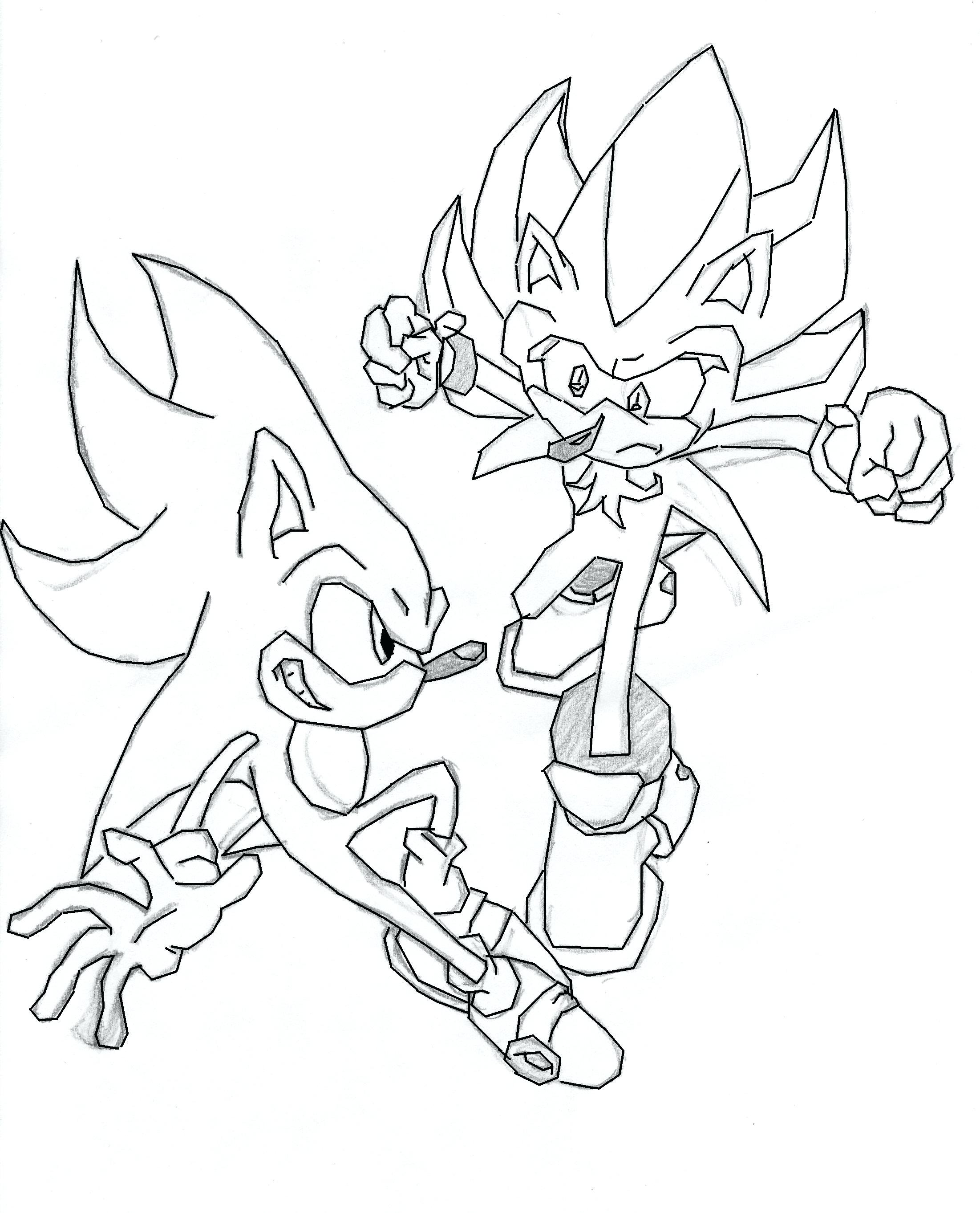 2202x2724 Coloring Page ~ Super Sonic Coloring Pages Pictures Super Sonic