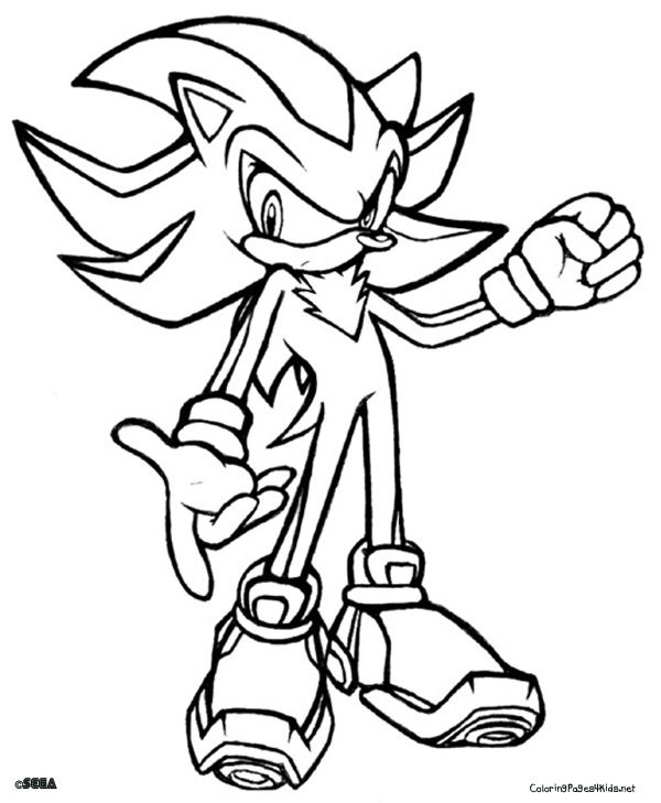 600x729 Sonic Coloring Pages Shadow Sonic Coloring Pages Coloring