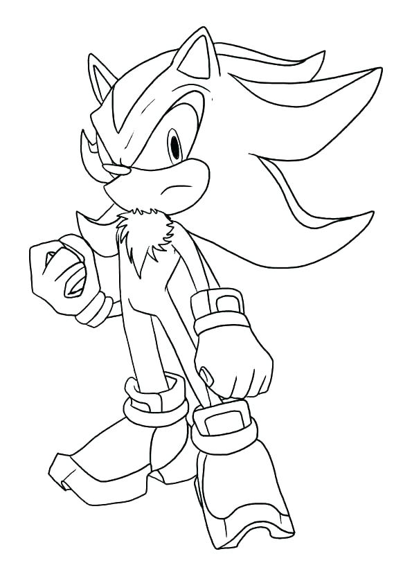 595x842 Shadow The Hedgehog Coloring Page Shippa.co