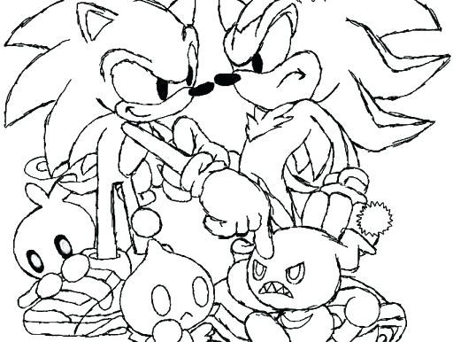 512x386 Super Sonic And Super Shadow Coloring Pages Fuhrer Von